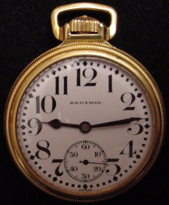 1950'S SWISS POCKET WATCH   Nice Shape